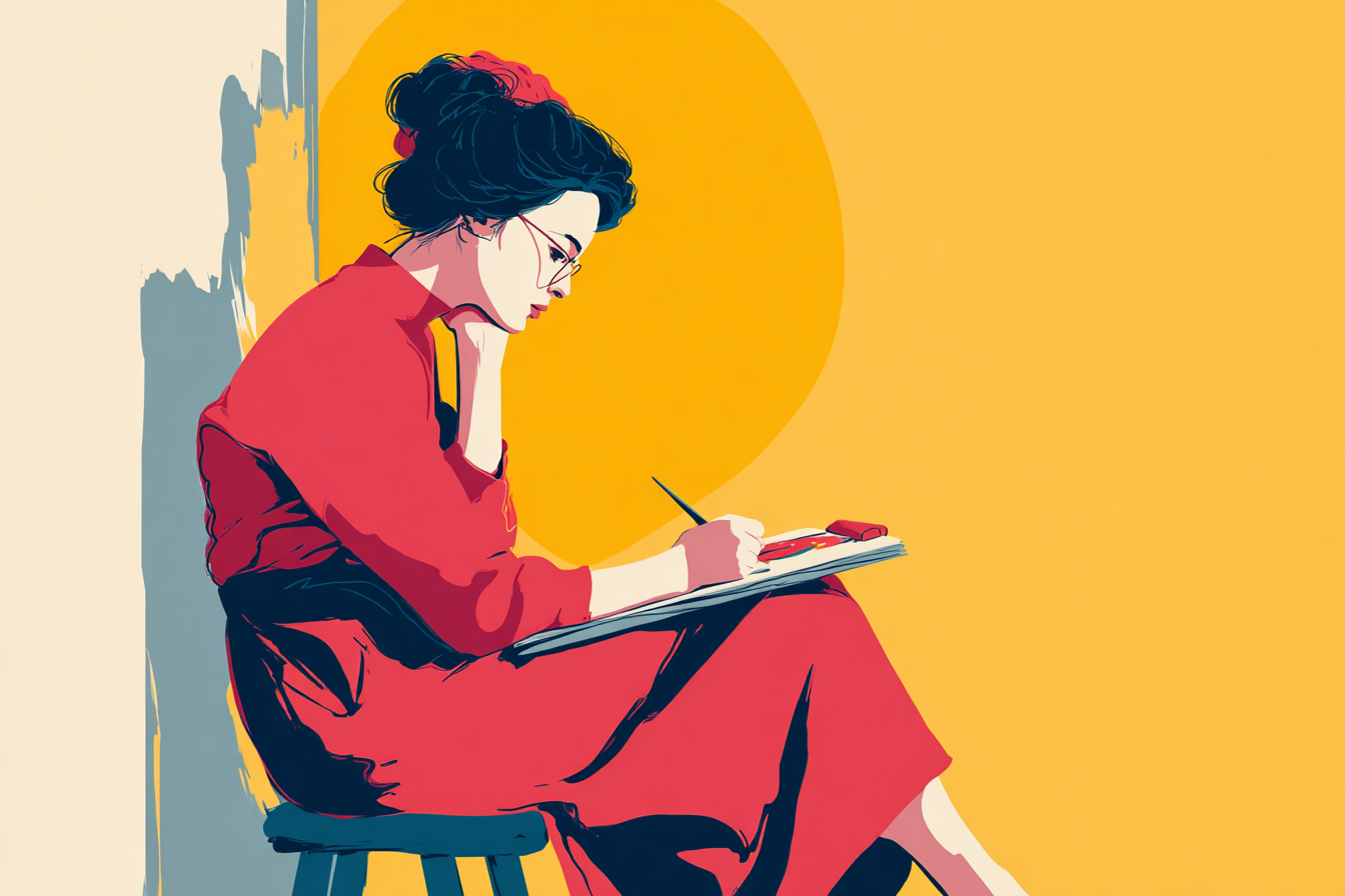 jonhugo_minimalist_illustration_painter_in_the_style_of_1940s_p_a7893a12-b2bb-4ec7-b957-0d3ef9d4d8de